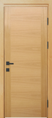 Faneruotos vidaus durys. Gaminamas iš aukštos kokybės klijuotos medienos, o paviršius padengtas natūralia ąžuolo arba uosio faneruote.