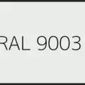 Balta emalė RAL 9003